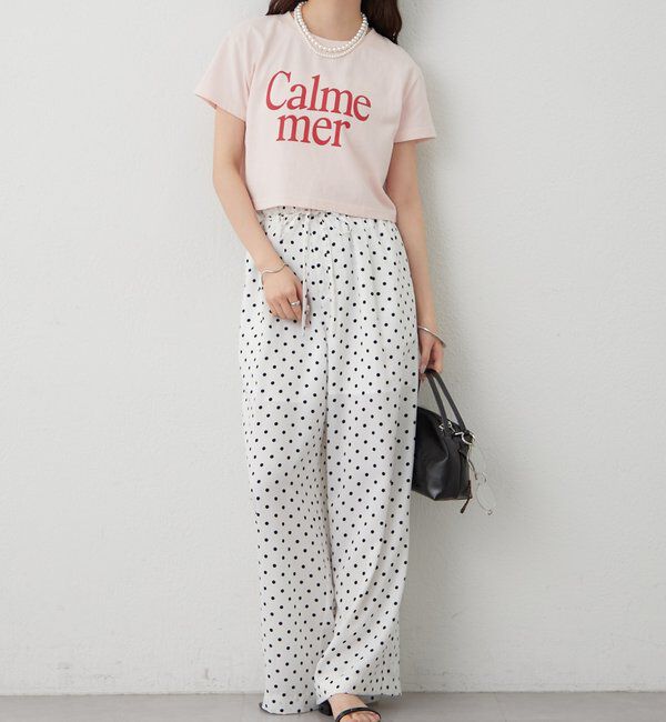  「ドットWベルトパンツ」|チノ|