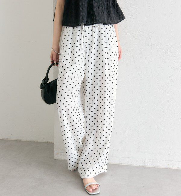  「ドットWベルトパンツ」|チノ|
