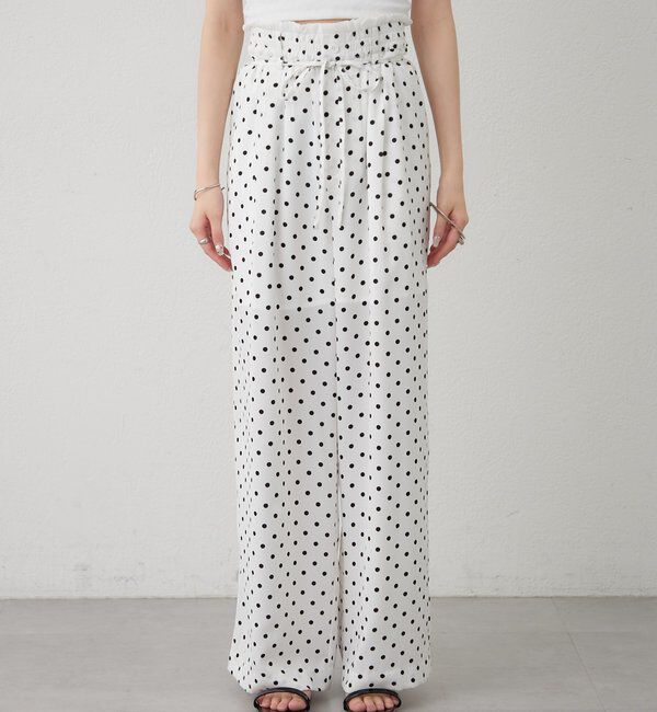  「ドットWベルトパンツ」|チノ|