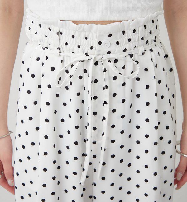  「ドットWベルトパンツ」|チノ|