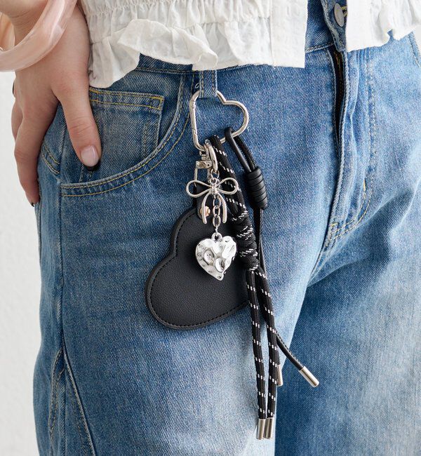  「ハートミラーチャーム」|その他|ブラック