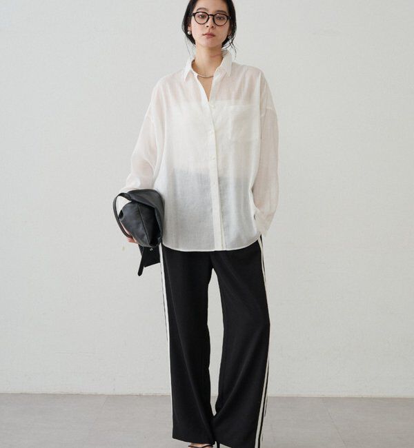  「カシュクール2wayリネンシャツ」|シャツ・ブラウス|