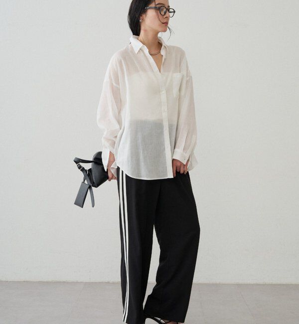  「カシュクール2wayリネンシャツ」|シャツ・ブラウス|