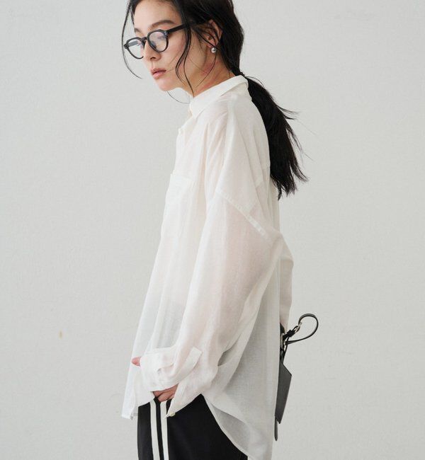  「カシュクール2wayリネンシャツ」|シャツ・ブラウス|