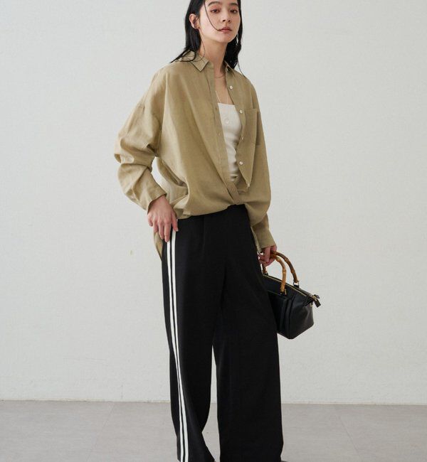  「カシュクール2wayリネンシャツ」|シャツ・ブラウス|