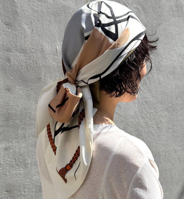  「【GALENA/ガレナ】アートラインスカーフ」|バンダナ・スカーフ|