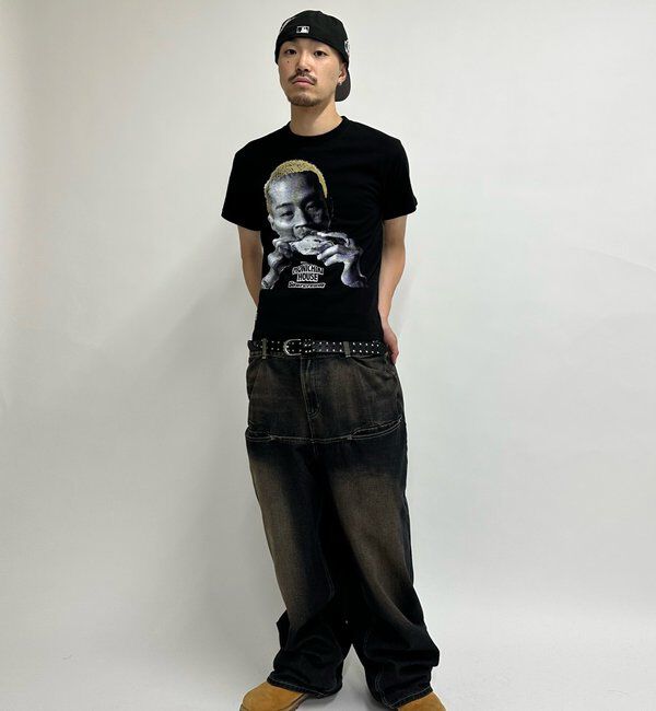  「《UNISEX / サイズ展開あり》スラッシュポケットブラストワイドデニム」|デニム|