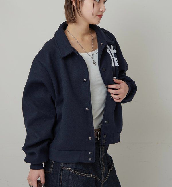  「【KOOKY'N】KYステンカラースタジャン」|ブルゾン・スタジャン|