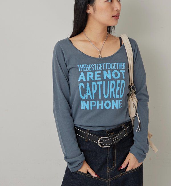  「メッセージロゴニット」|ニット・セーター|