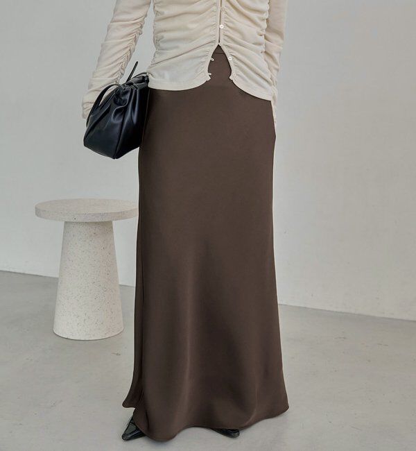  「【サイズ展開あり・新色/ブラウン】バイアススカート」|スカート|