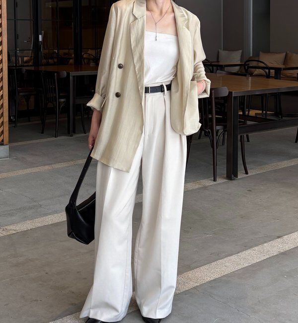  「【全骨格細見え/オフィスコーデにも◎】ライトテーラージャケット」|テーラードジャケット|