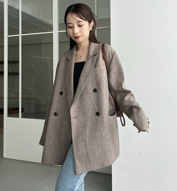  「【CAPRICIEUX LE'MAGE&times;nanacoコラボ】ツイードジャケット」|テーラードジャケット|