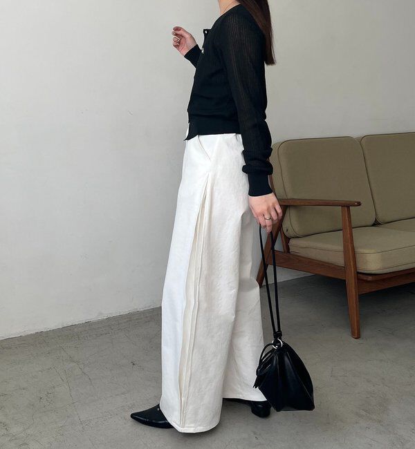  「【低身長サイズあり】サイドタックパンツ」|チノ|