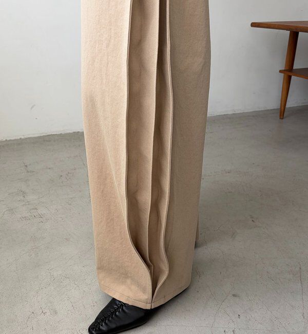  「【低身長サイズあり】サイドタックパンツ」|チノ|