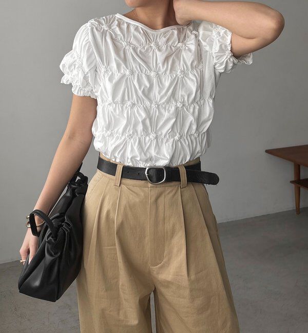  「【新色イエロー・チャコールグレー】シャーリングホイップＴ」|Tシャツ・カットソー|