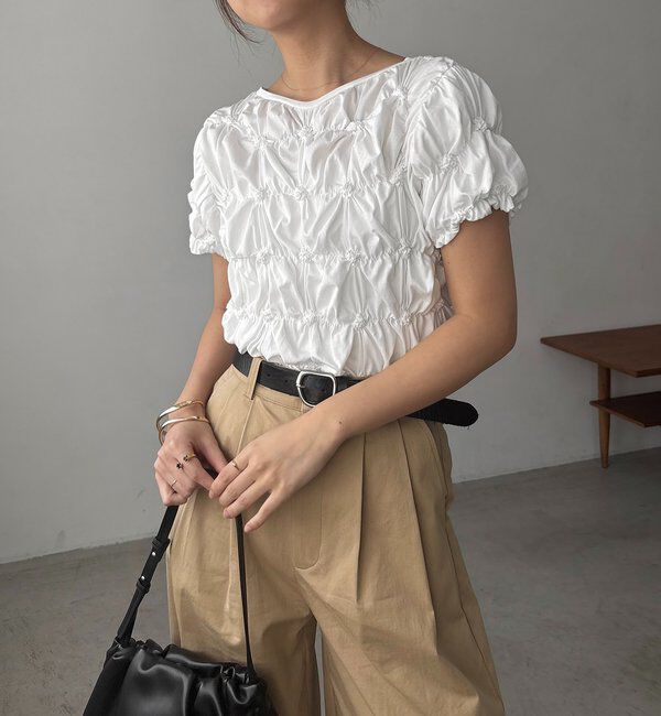  「【新色イエロー・チャコールグレー】シャーリングホイップＴ」|Tシャツ・カットソー|