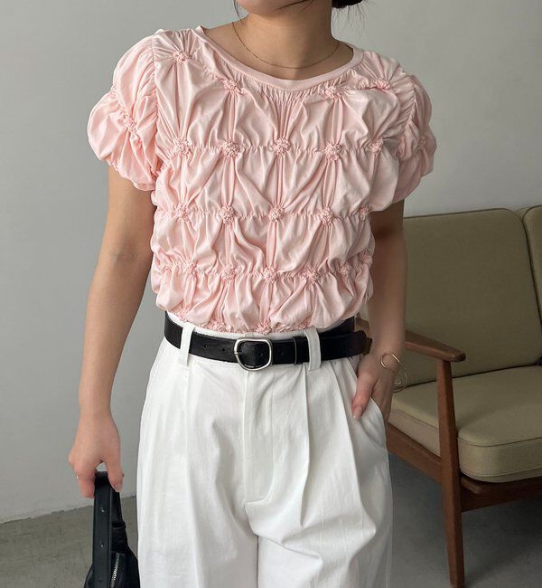  「【新色イエロー・チャコールグレー】シャーリングホイップＴ」|Tシャツ・カットソー|