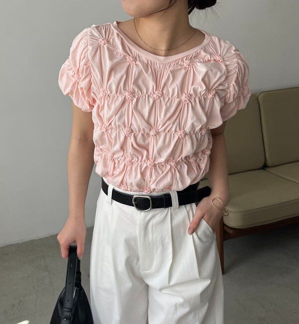  「【新色イエロー・チャコールグレー】シャーリングホイップＴ」|Tシャツ・カットソー|