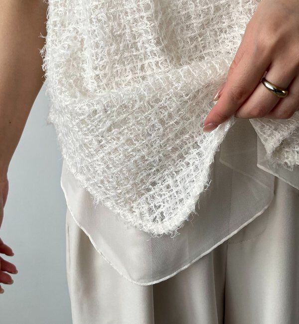  「【女っぽさ抜群◎】フェザーアメスリブラウス」|シャツ・ブラウス|