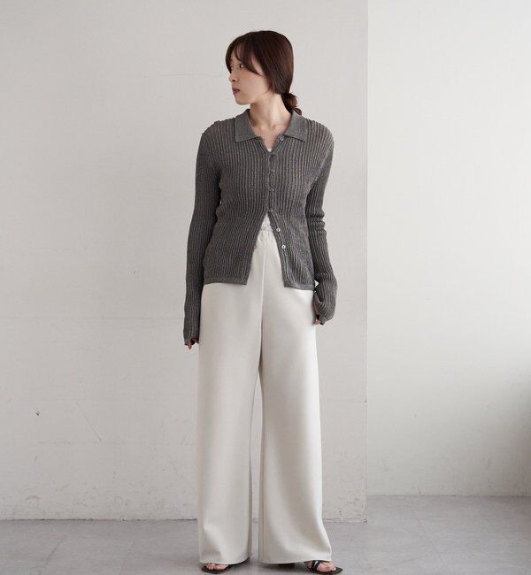  「ダブルクロスワイドパンツ」|チノ|