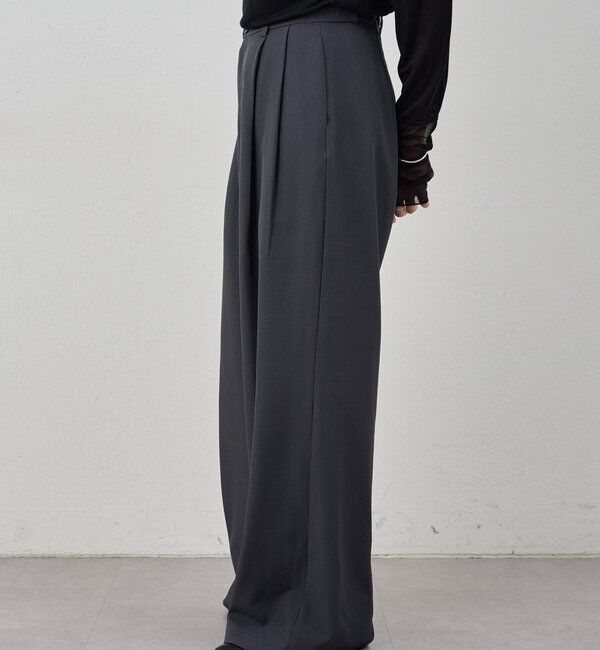  「ダブルタックワイドパンツ」|チノ|