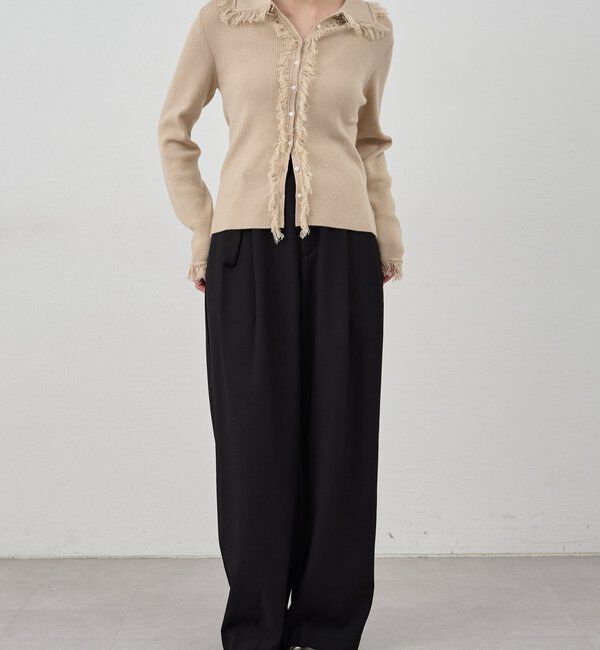  「ダブルタックワイドパンツ」|チノ|