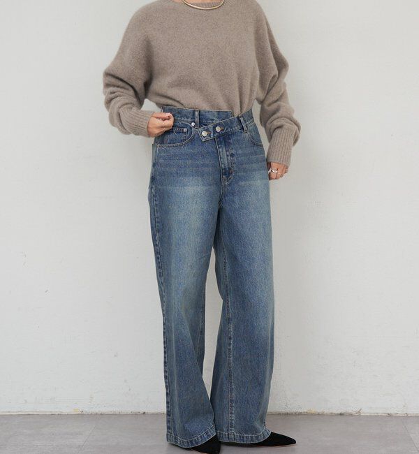  「ウエストデザインデニム」|デニム|