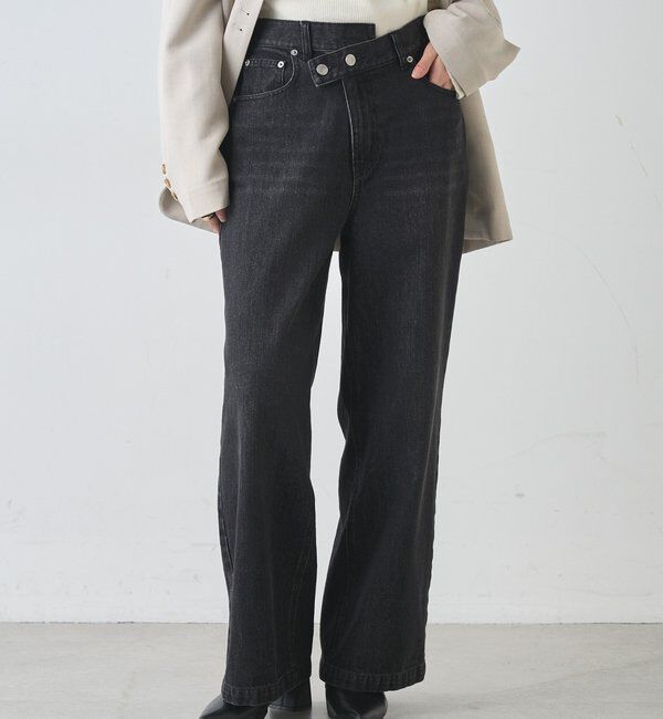  「ウエストデザインデニム」|デニム|ブラック