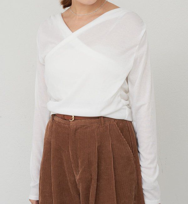  「カシュクールカットソー」|Tシャツ・カットソー|