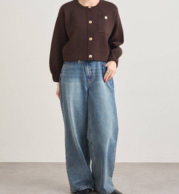  「ラメニットカーディガン」|カーディガン|