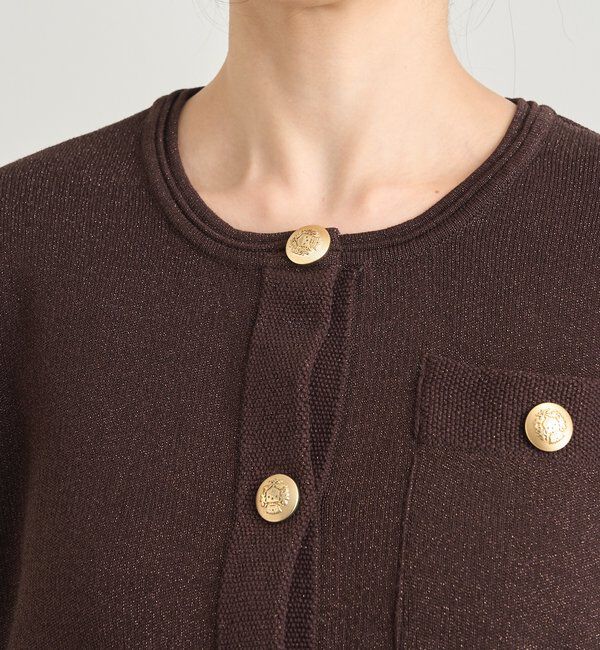  「ラメニットカーディガン」|カーディガン|