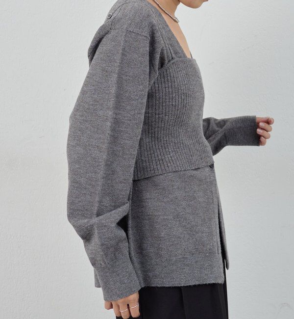  「ビスチェセットカーディガン」|カーディガン|