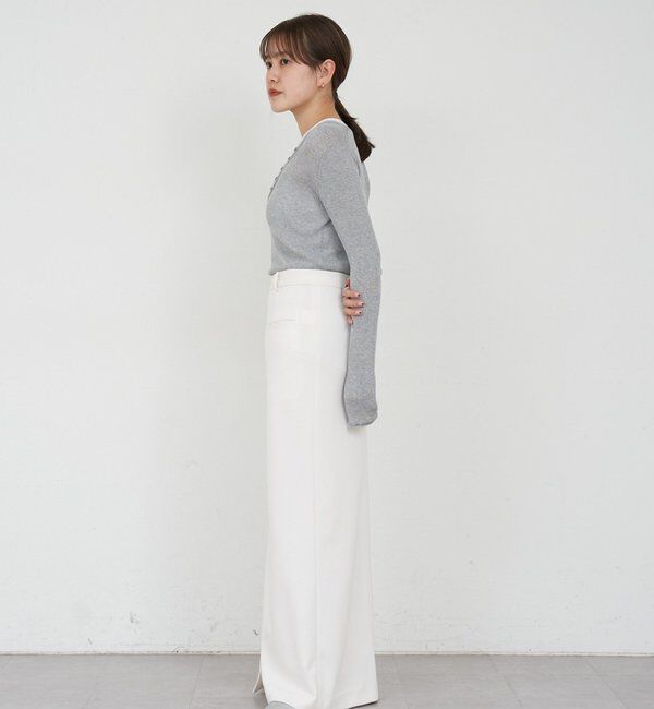  「ポンチIラインスカート」|スカート|