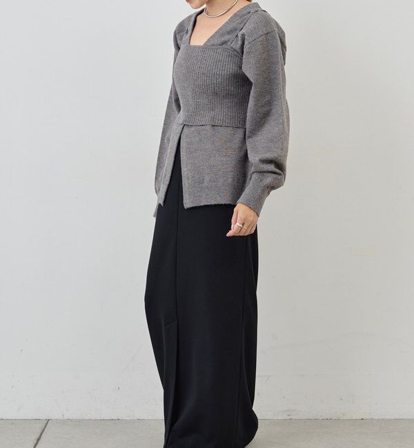  「ポンチIラインスカート」|スカート|