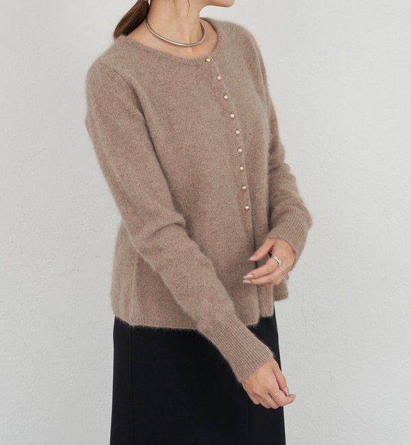  「ラクーンペプラムカーディガン」|カーディガン|