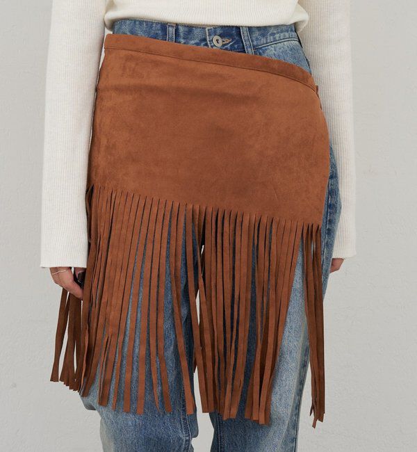  「フリンジベルト」|ベルト|ブラウン