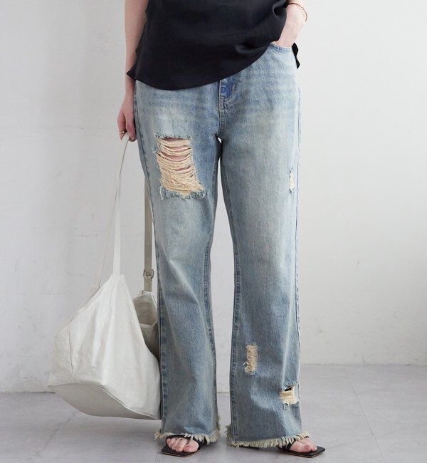  「クラッシュデニム」|デニム|ブルーその他1