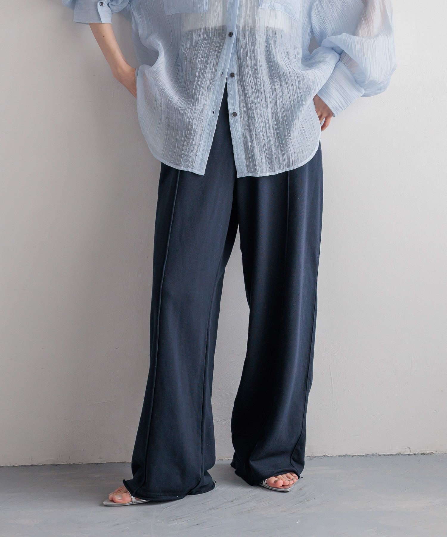 LOWRYS FARM「スウェットワイドパンツ」|チノ|