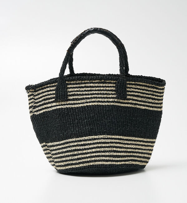 collex「サイザルトートバッグ」|かごバッグ|ブラック