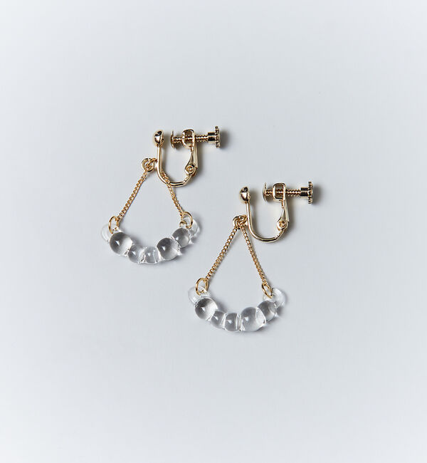 collex「【別注】【HARIO Lampwork Factory】イヤリング フラッタ」|ピアス|クリア