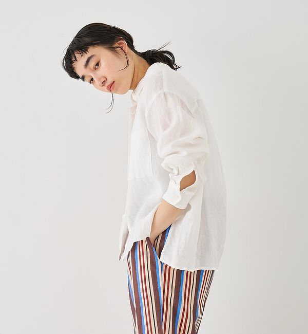 collex「ダブルカラー リネンシャツ」|シャツ・ブラウス|