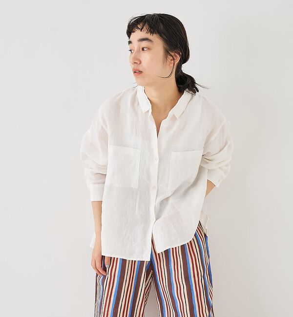 collex「ダブルカラー リネンシャツ」|シャツ・ブラウス|