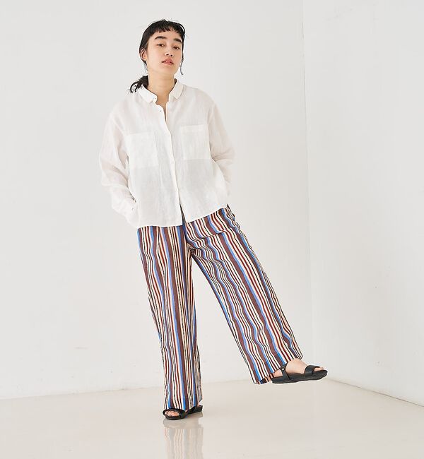 collex「ダブルカラー リネンシャツ」|シャツ・ブラウス|