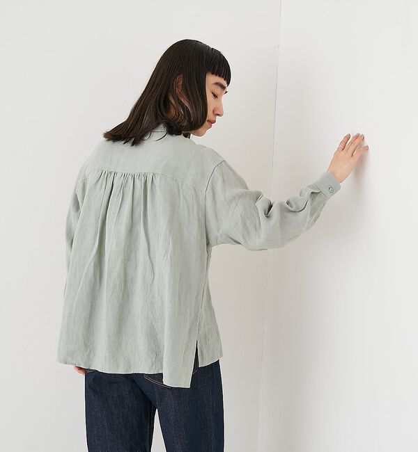collex「ダブルカラー リネンシャツ」|シャツ・ブラウス|