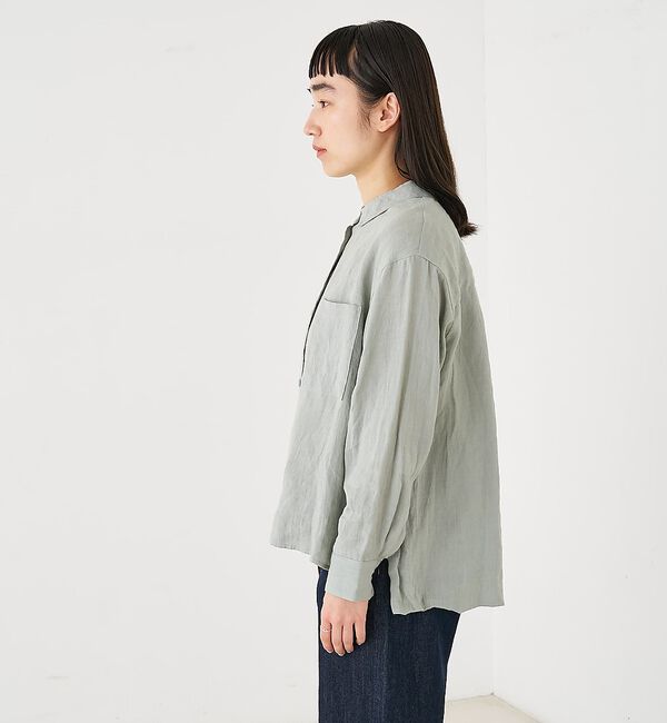 collex「ダブルカラー リネンシャツ」|シャツ・ブラウス|