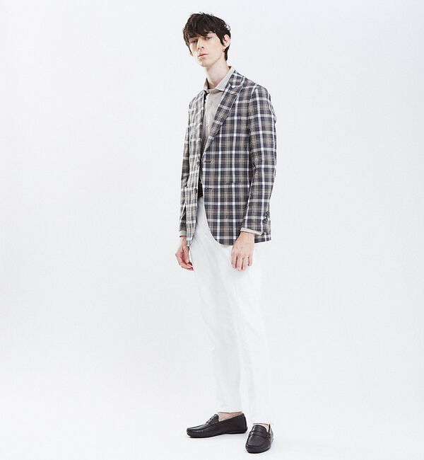 ABAHOUSE「【Recency of Mine】FLEXクールマックスサッカージャケット」|テーラードジャケット|