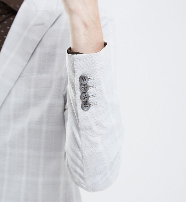 ABAHOUSE「【Recency of Mine】FLEXクールマックスサッカージャケット」|テーラードジャケット|