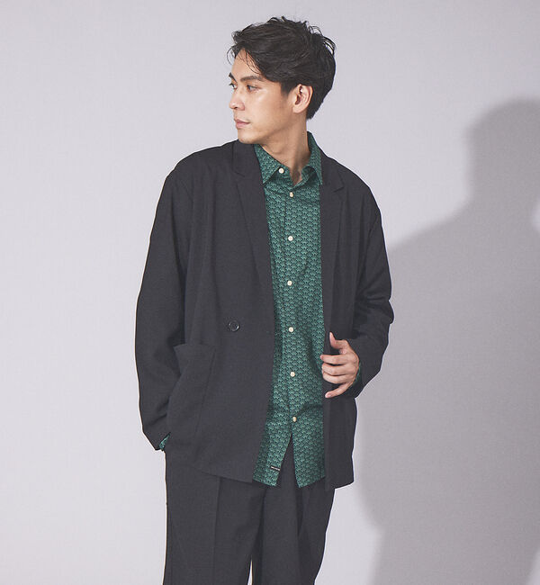 ABAHOUSE「【セットアップ対応】ライトウェイト ダブルジャケット」|その他|ブラック