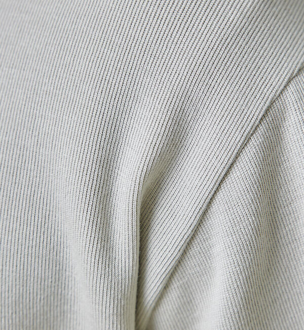 ABAHOUSE「【モックネック】ハリヌキ ストレッチ 長袖 Ｔシャツ」|Tシャツ・カットソー|