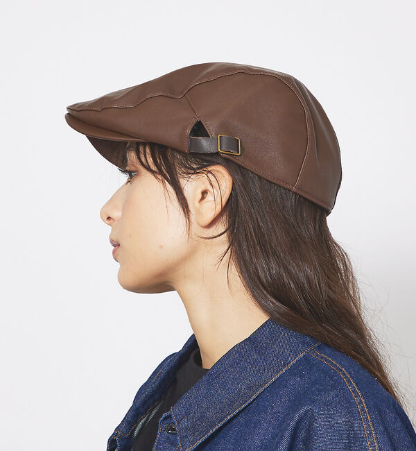 ABAHOUSE「【RUBEN/ルーベン】FAKE LEATHER HUNTINGフェイクレザー」|その他|ブラウン